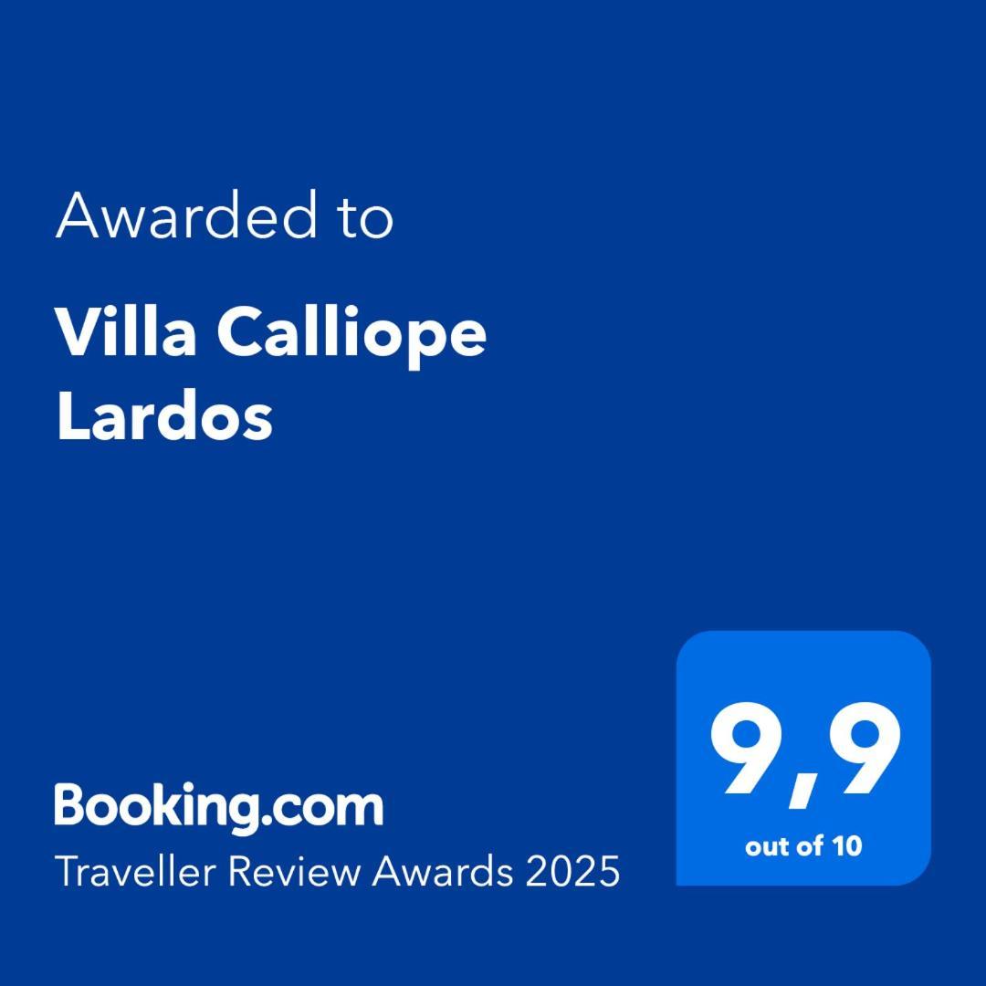 Villa Calliope Lardos Eksteriør bilde